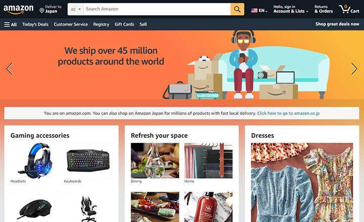 【アメリカ】 アマゾン（Amazon.com）