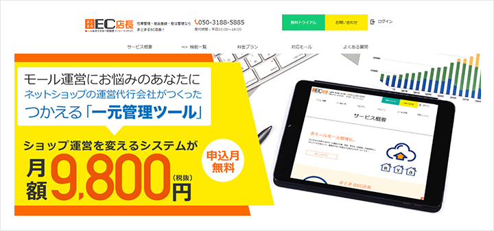 まとまるEC店長のサイトトップ画像