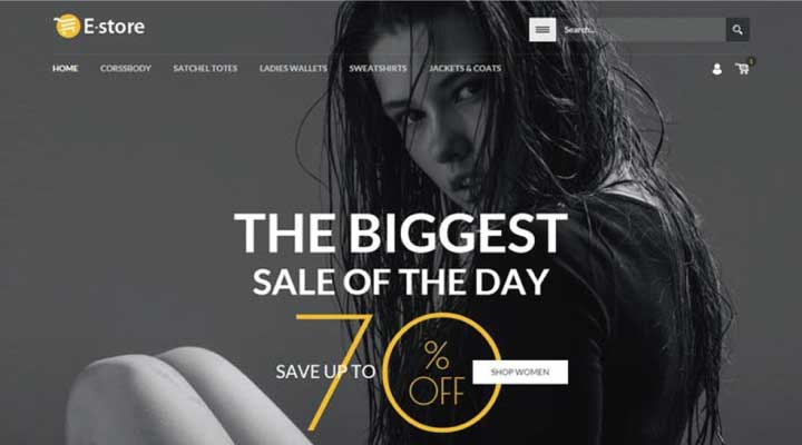 E-Storeのトップ画像