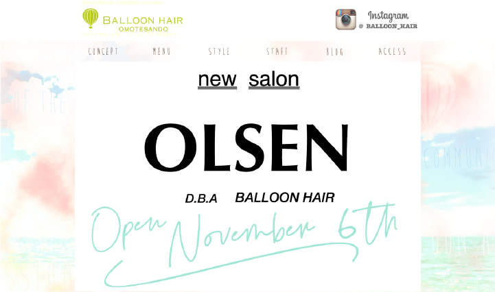BALLOON HAIR 表参道のトップ画像